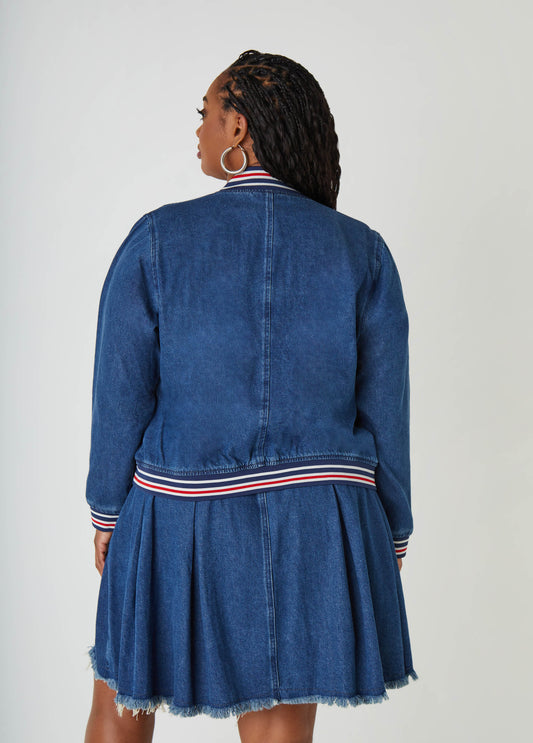 Denim Bomber Jacket