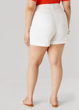 Mid Rise Denim Shorts