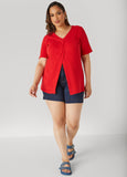 Mid Rise Denim Shorts