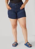 Mid Rise Denim Shorts