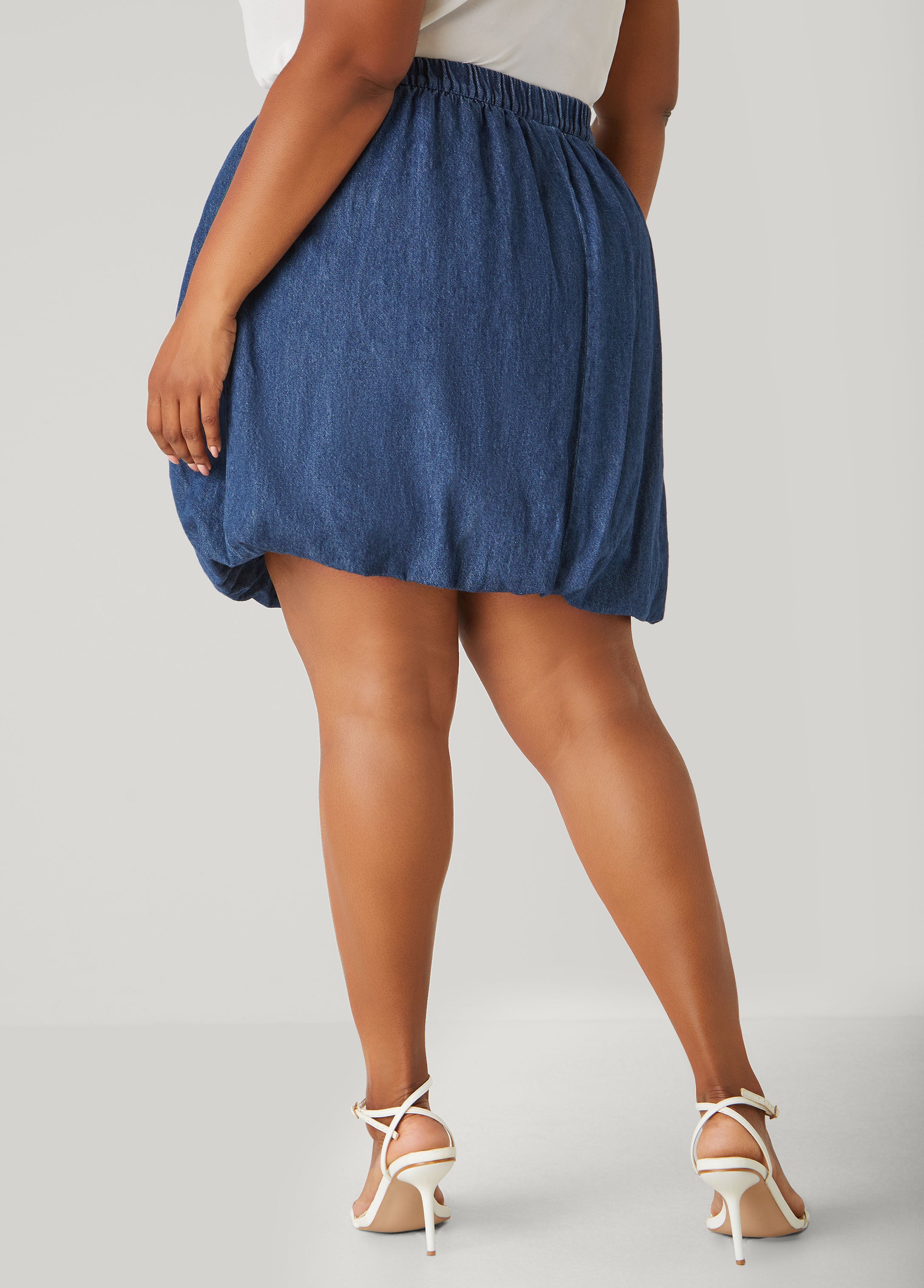 Denim Bubble Skirt