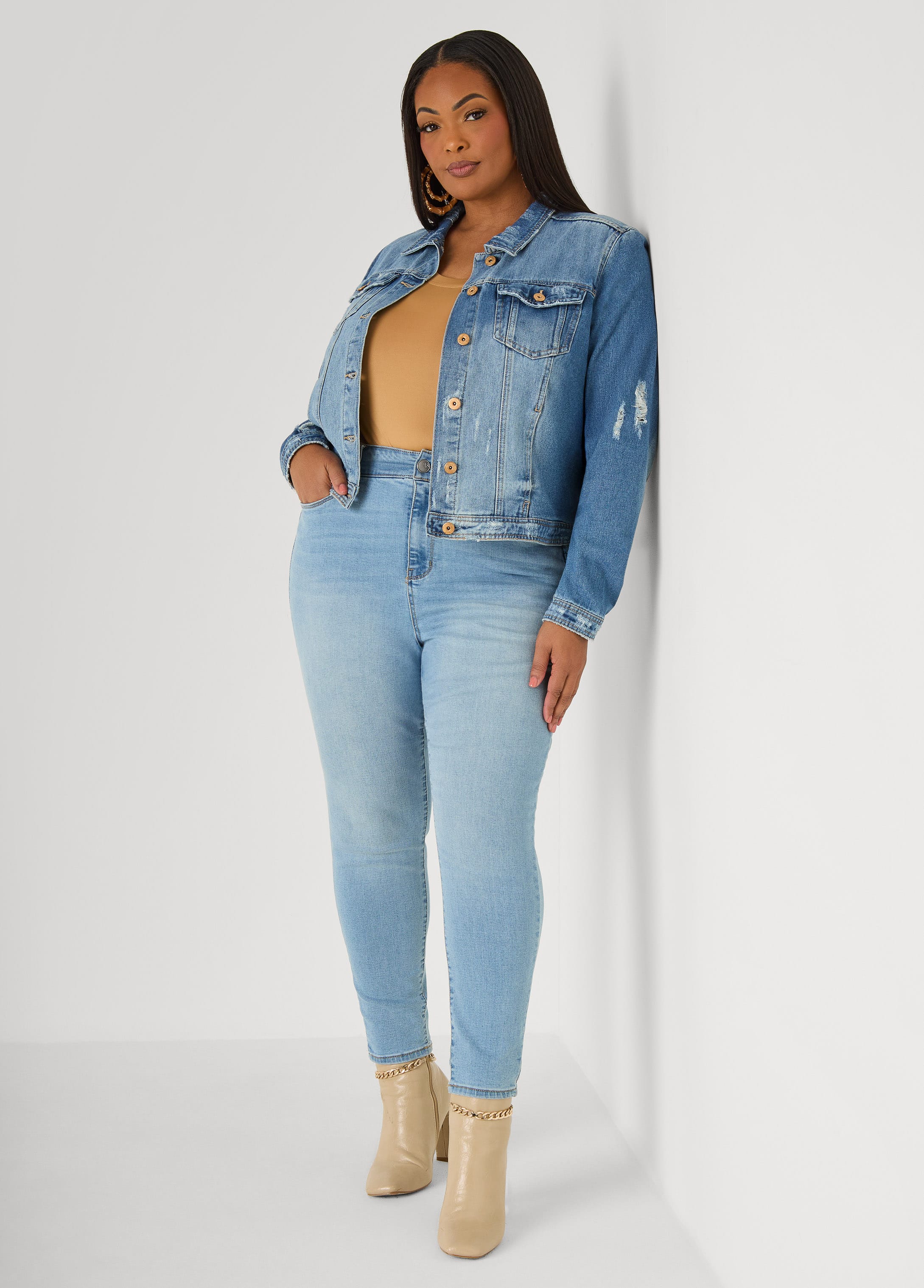 Mid Rise Skinny Jeans