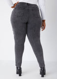 Shirred Skinny Jeans