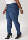 Crystal Mid Rise Skinny Jeans