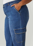 Studded Cargo Jeans