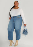 Straight Leg Studded Jeans