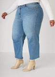 Straight Leg Studded Jeans