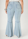 Seam Detailed Flared Jeans