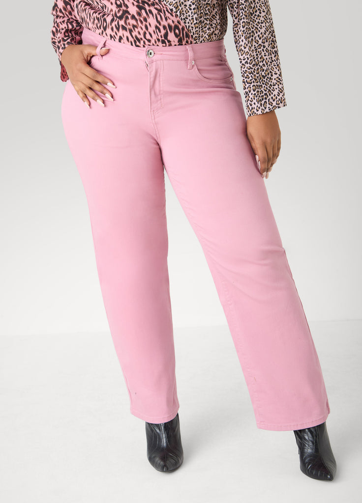 Mid Rise Straight Leg Jeans – Ashley Stewart