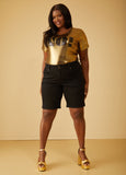 Fearless Mid Rise Denim Shorts