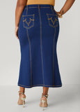 Seam Detailed Maxi Skirt