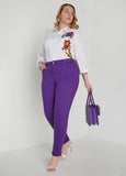 Cuffed Denim Jeggings