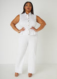 High Rise Cargo Jeans
