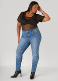 Studded Skinny Jeans