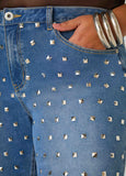 Studded Skinny Jeans