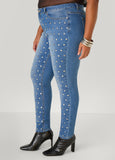 Studded Skinny Jeans