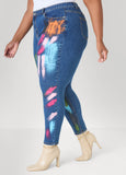 Painted Skinny Jeans