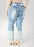 Acid Wash Bootcut Jeans