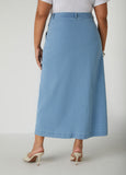 Cargo Denim Maxi Skirt