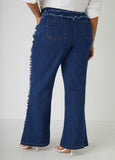 Frayed Straight Leg Jeans