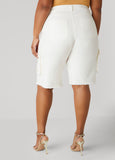Frayed Cargo Bermuda Shorts