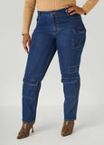 Slim Leg Cargo Jeans