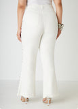 High Rise Studded Flared Jeans