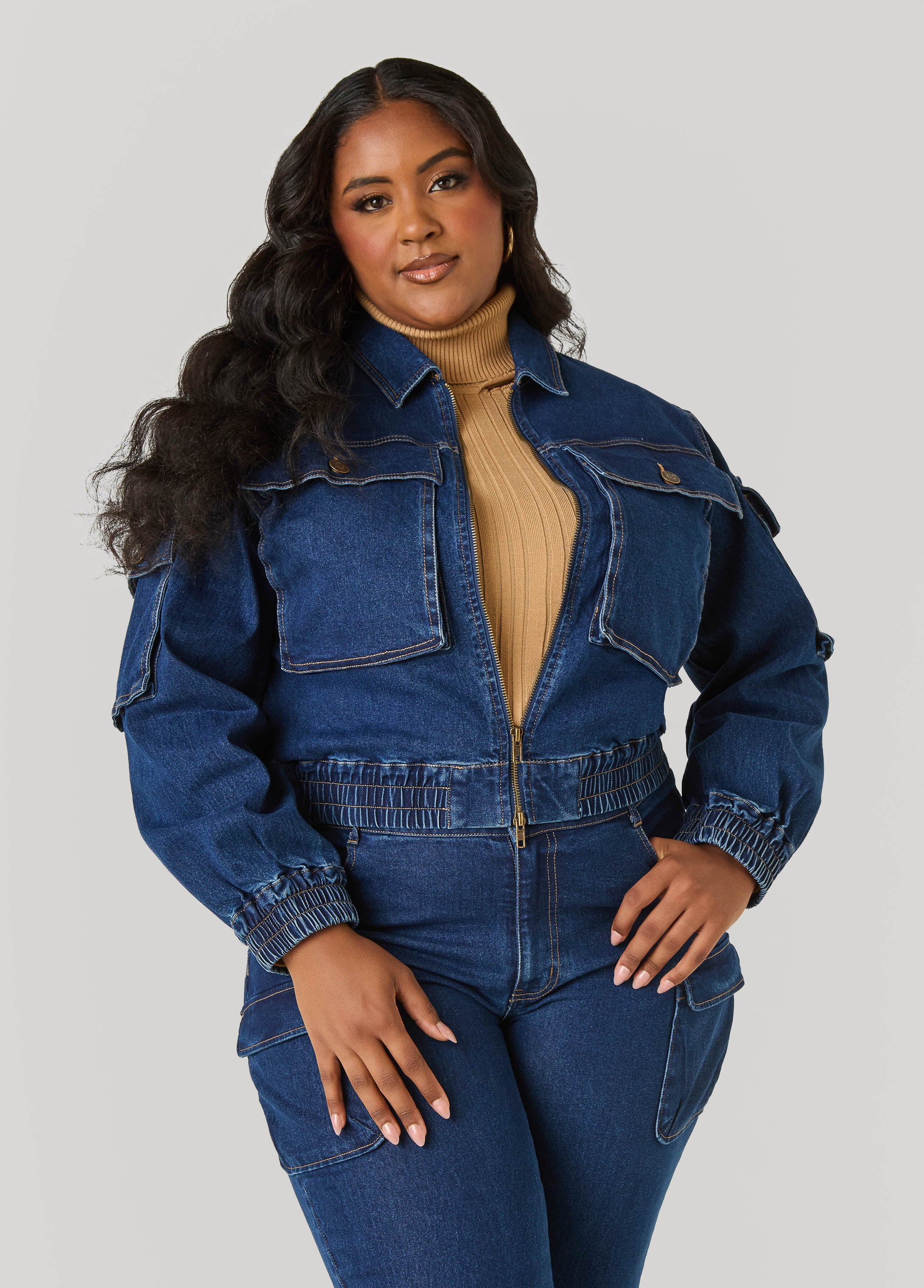 Denim Cargo Jacket