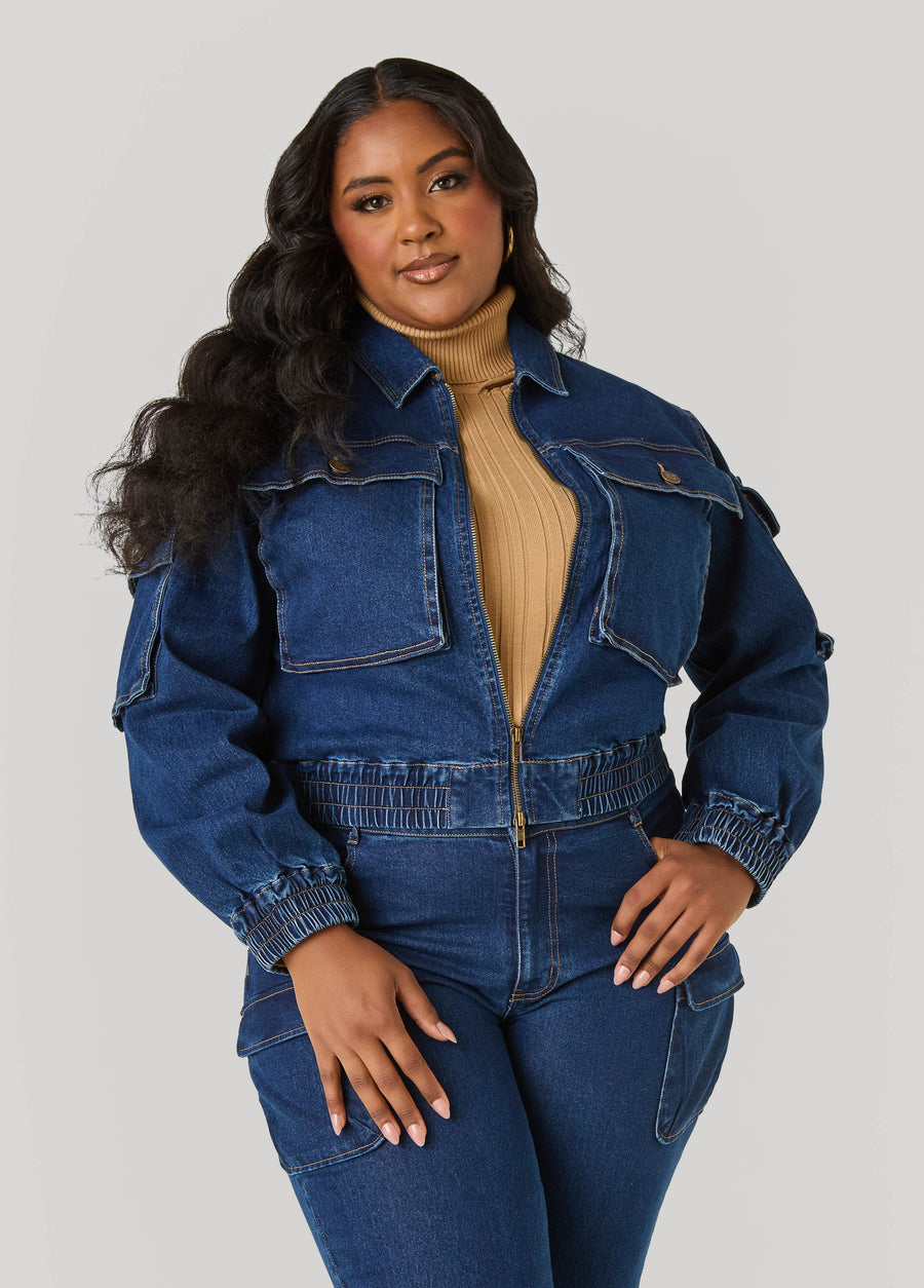 Denim Cargo Jacket