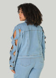 Crisscross Denim Jacket