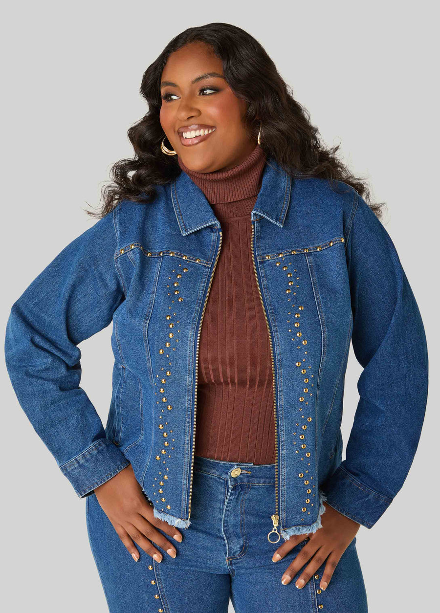 Studded Denim Jacket