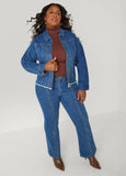 Studded Straight Leg Jeans