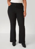Studded Straight Leg Jeans