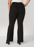 Studded Straight Leg Jeans