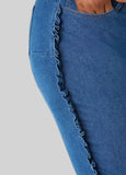 Ruffled Skinny Jeans