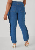 Ruffled Skinny Jeans