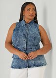 Stonewash Denim Vest
