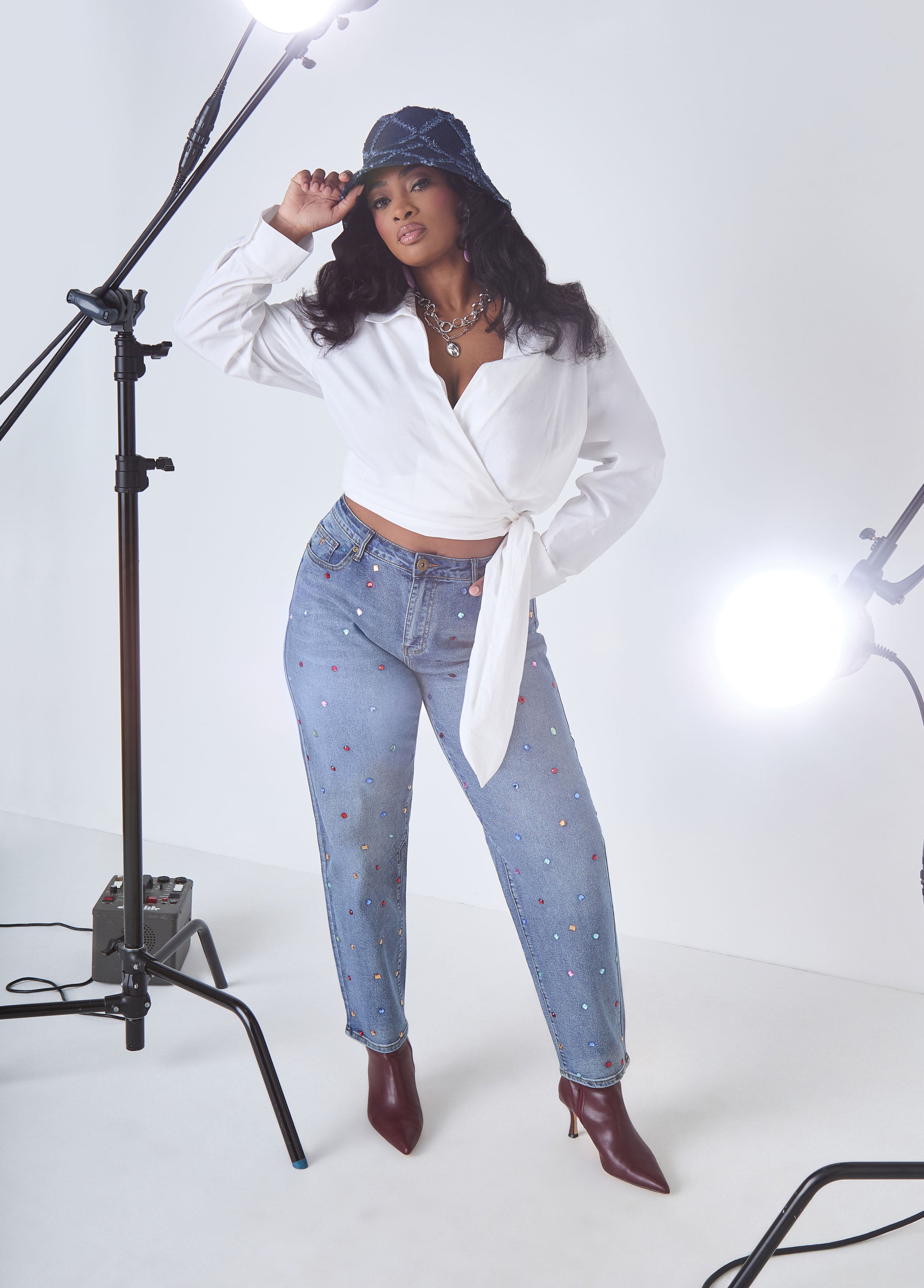 Crystal Tapered Jeans