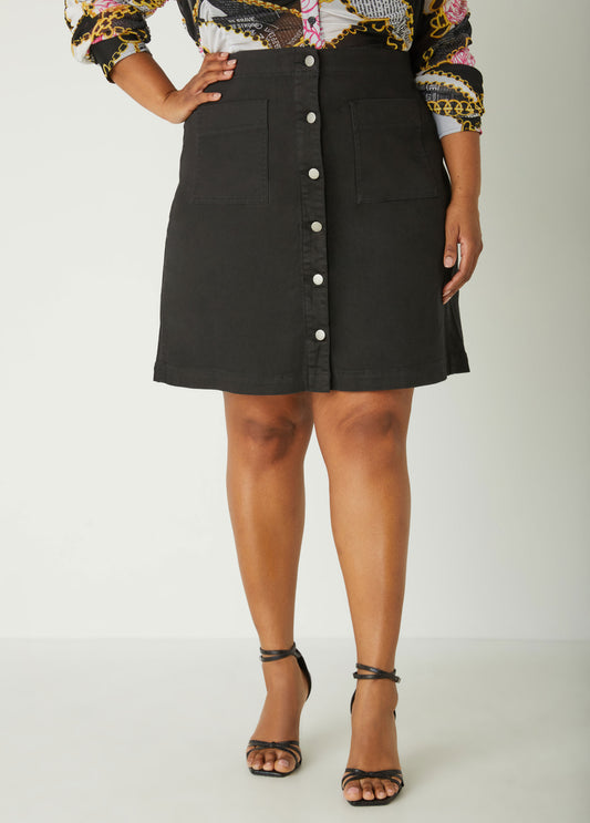 Plus Size stretch denim skirt plus size jean skirt