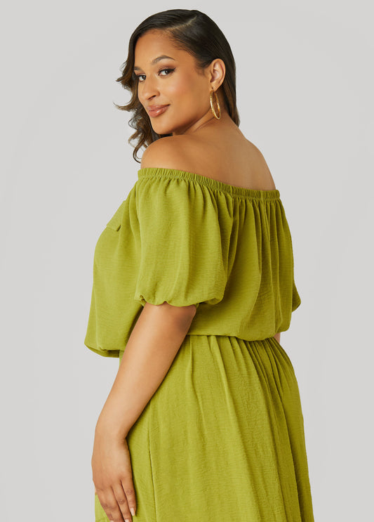 Textured Off The Shoulder Blouse