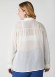 Textured Tie Front Shirt