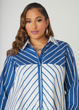Collared Striped Shirt