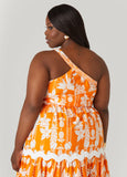 One Shoulder Floral Top