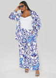 Floral Print Satin Shirt