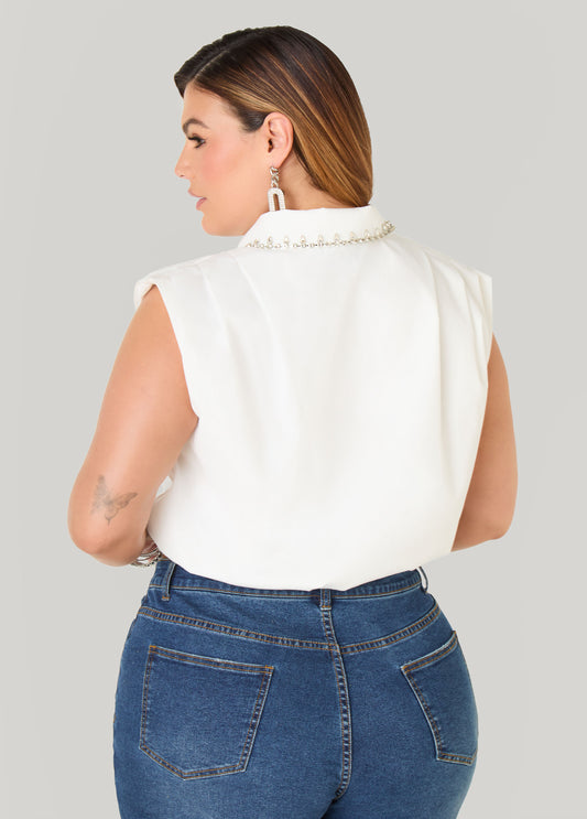 Crystal Bubble Crop Top