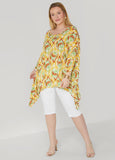 Plus Size Printed Crepe Blouse