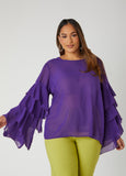 Ruffle Sleeved Blouse