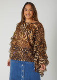 Ruffle Sleeved Blouse
