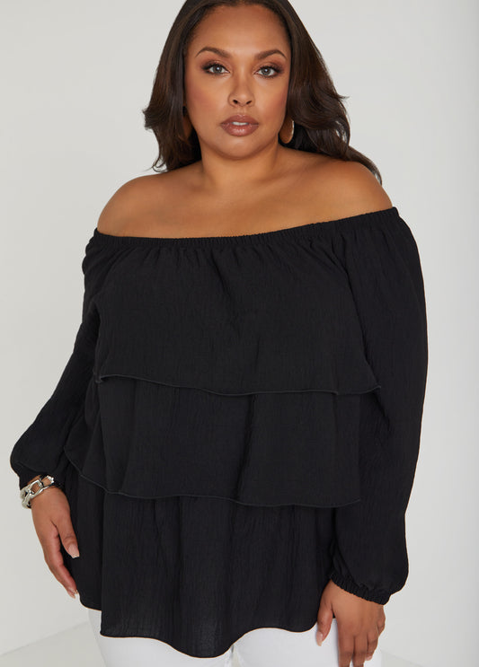 Plus Size Off The Shoulder Top Plus Size Party Top Plus Size Party Top