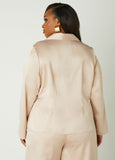 Tie Front Satin Top